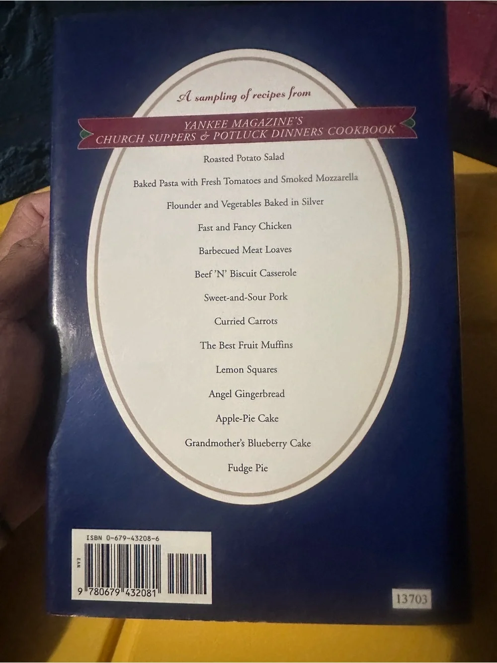Church Suppers & Potluck Dinners Cookbook - Blue Cover✨👨‍🍳 🥘 ⛪️⭐️